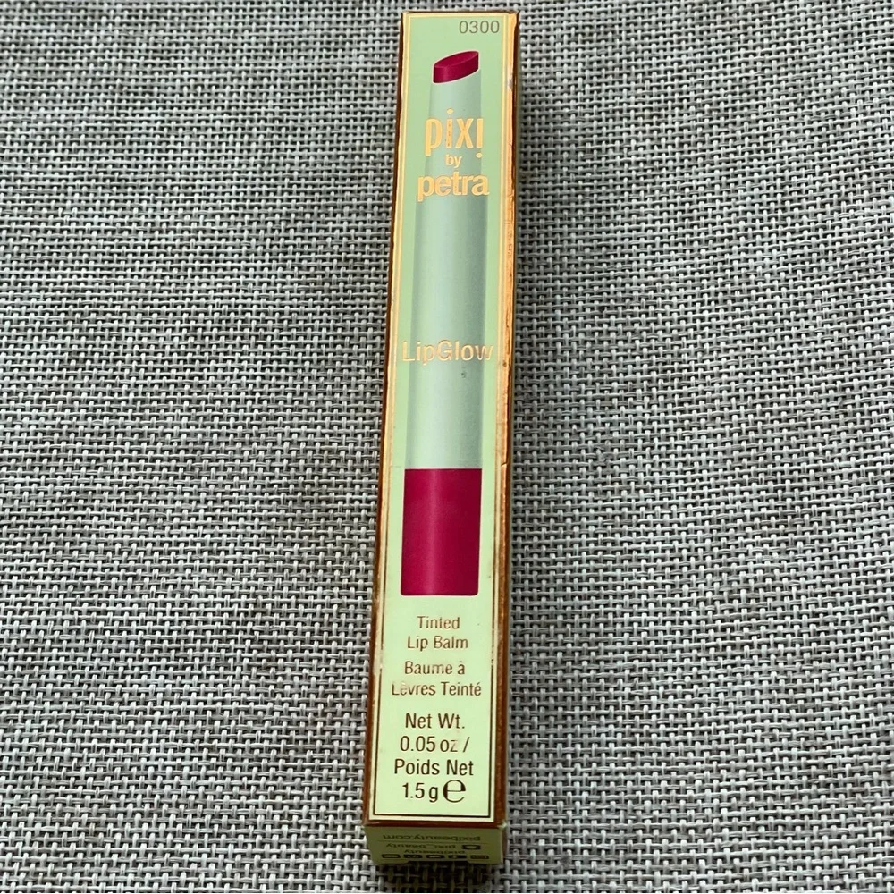 NEW LipGlow Tinted Lip Balm color RUBY Pixi by Petra NIB